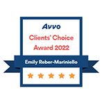Avvo Clients' Choice Award 2022 Emily Reber-Mariniello
