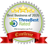 Best Business of 2026 Three Best Rated ERM Immigration Law PLLC, Excellence